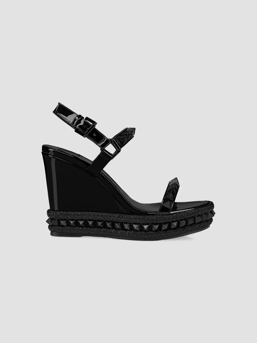 Pyra Clou Patent Leather 110MM Wedges by Christian Louboutin