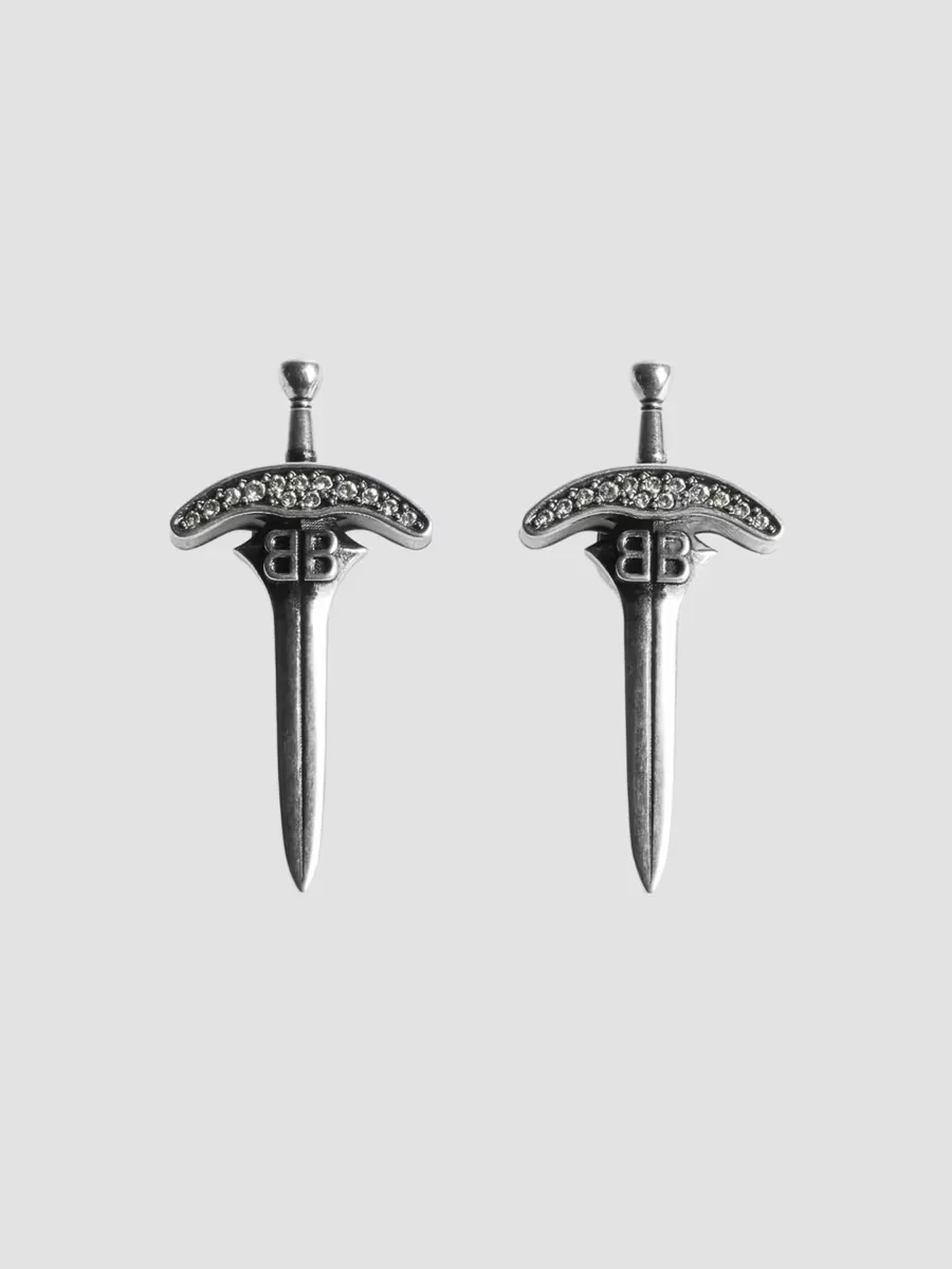 Goth Stud Earrings by Balenciaga
