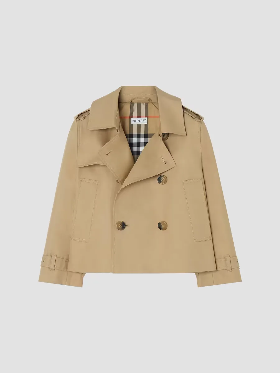 Cotton Trench Jacket by Burberry