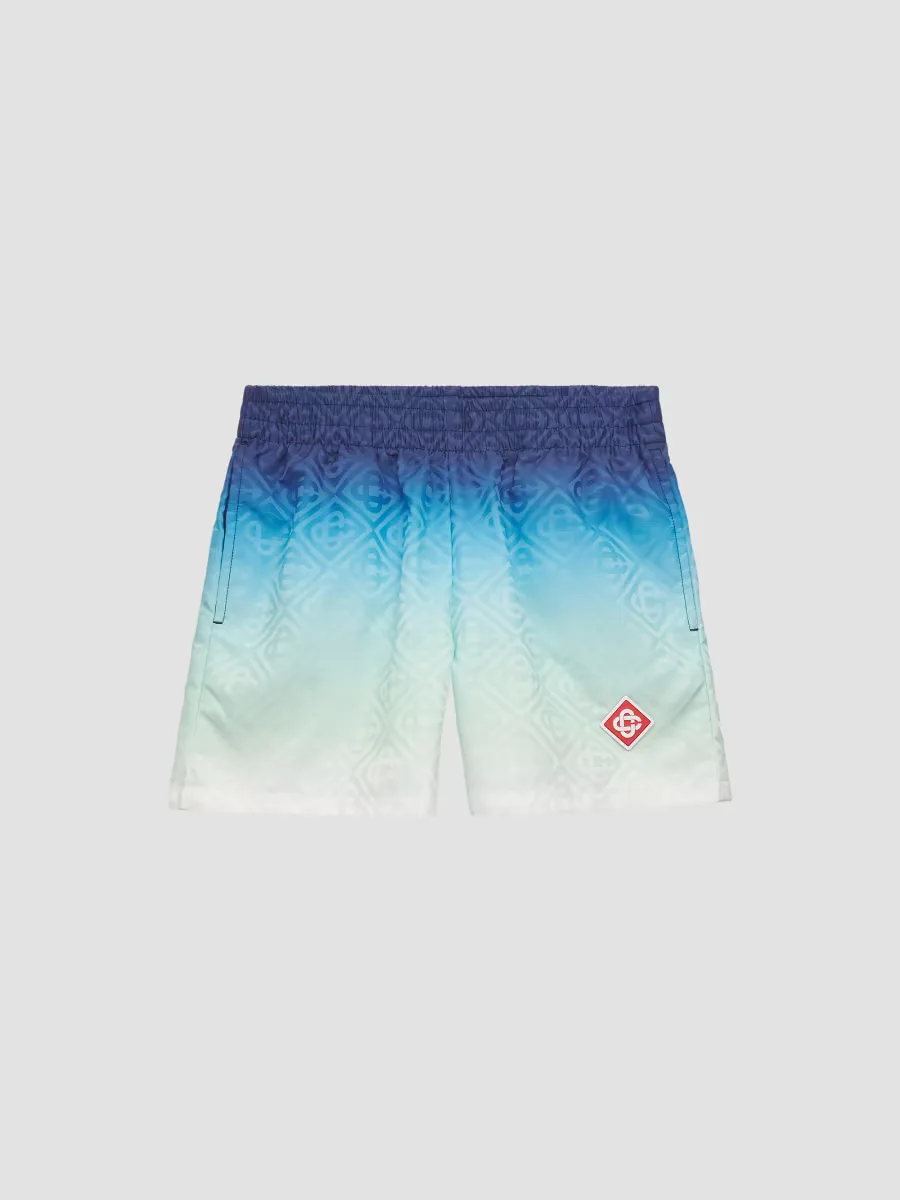 Monogram Gradient Swim Shorts - Technical Synthetic by Casablanca