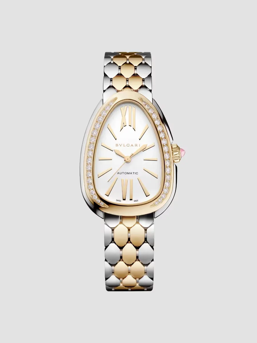 Serpenti Seduttori 18K Yellow Gold & 0.62 TCW Diamond Stainless Steel Bracelet Watch/34MM by BVLGARI