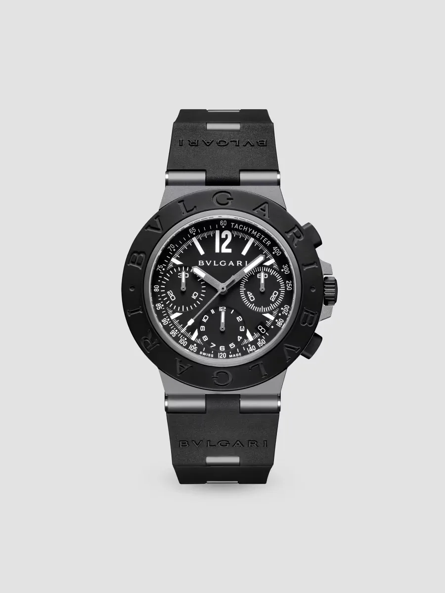 Bvlgari Bvlgari Lucea Aluminum, Titanuim & Rubber Chronograph Watch/41MM by BVLGARI