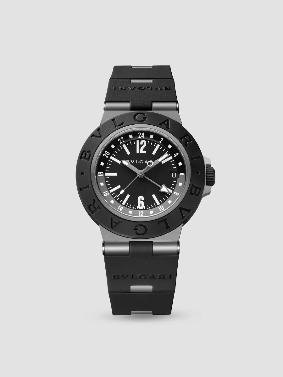 Bvlgari Bvlgari Lucea Aluminum, Titanuim & Rubber Strap Watch/40MM by BVLGARI