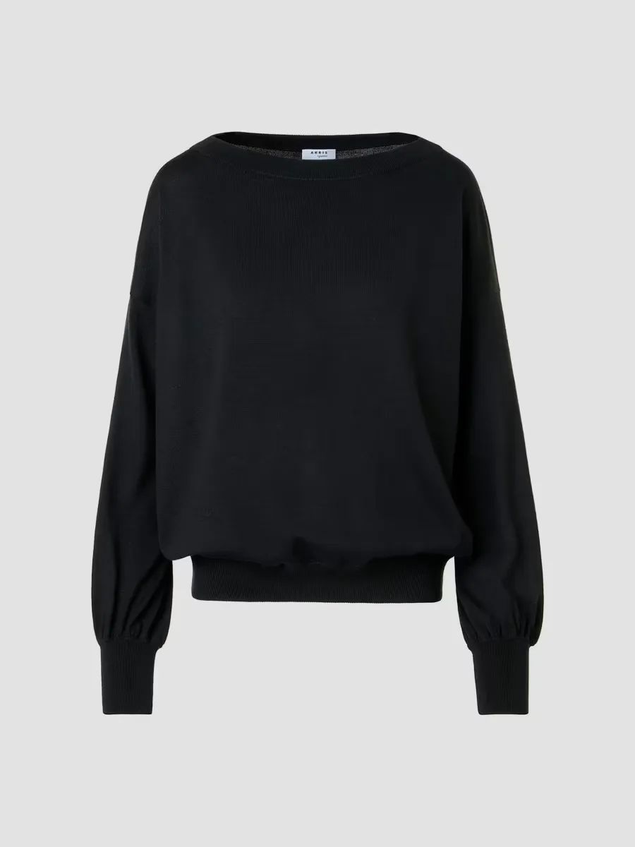 Wool Off-The-Shoulder Sweater by Akris Punto