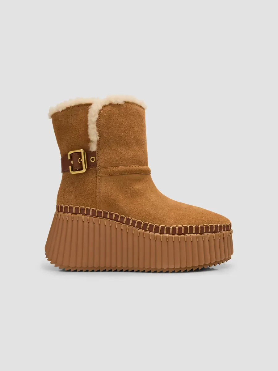 Nama Platform Wedge Ankle Boots by Chloé