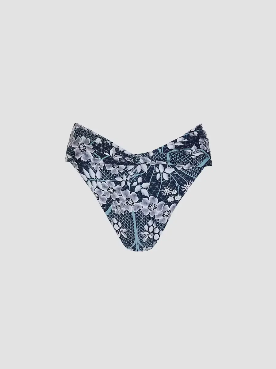 Lily Glazia Embellished Bikini Bottom by Agua Bendita