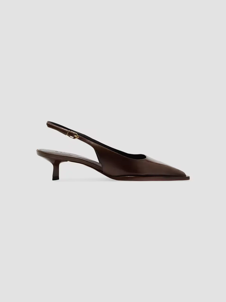 Daria 50MM Leather Slingback Pumps