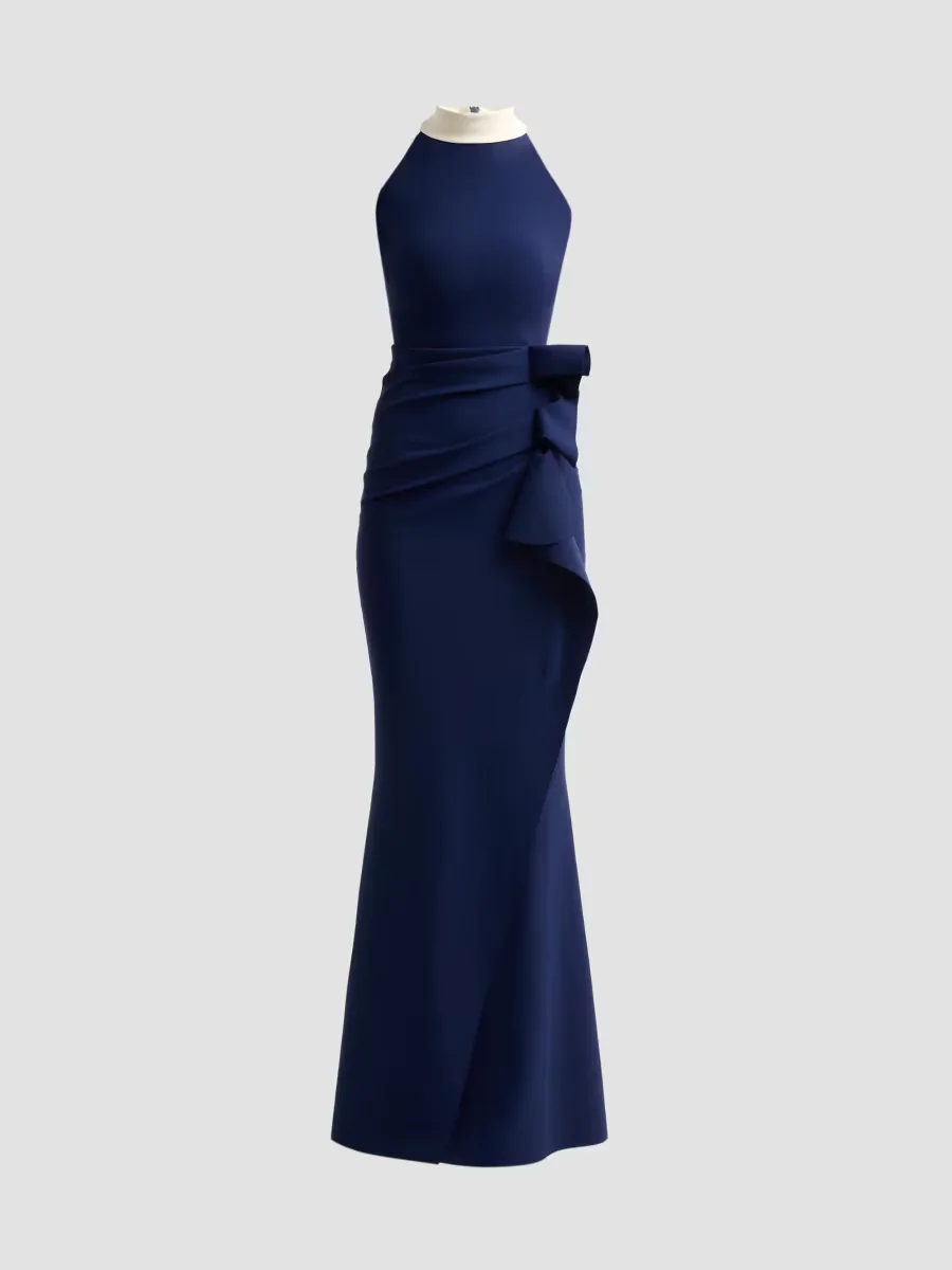 Gudrum Draped Jersey Mermaid Gown