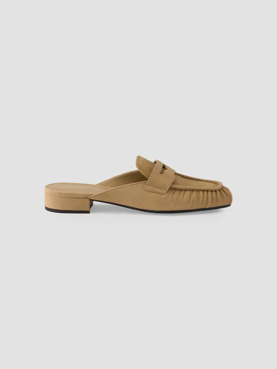 Suede Mules by Prada