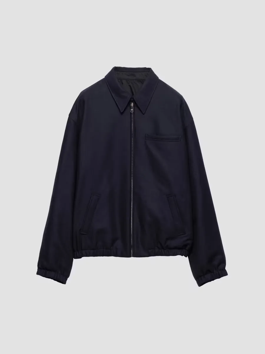 Re-Wool Blouson Jacket by Prada