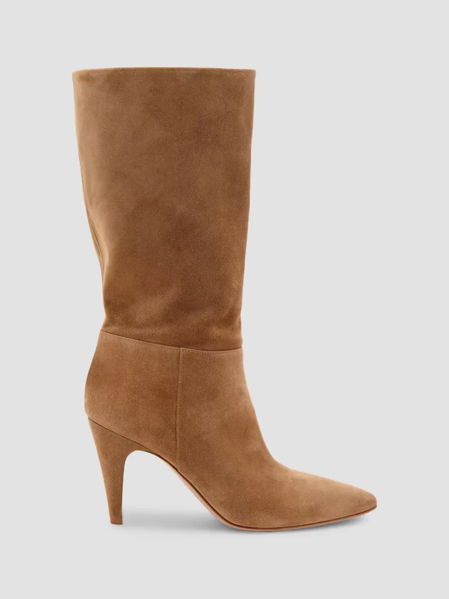85MM Suede Stiletto Boots
