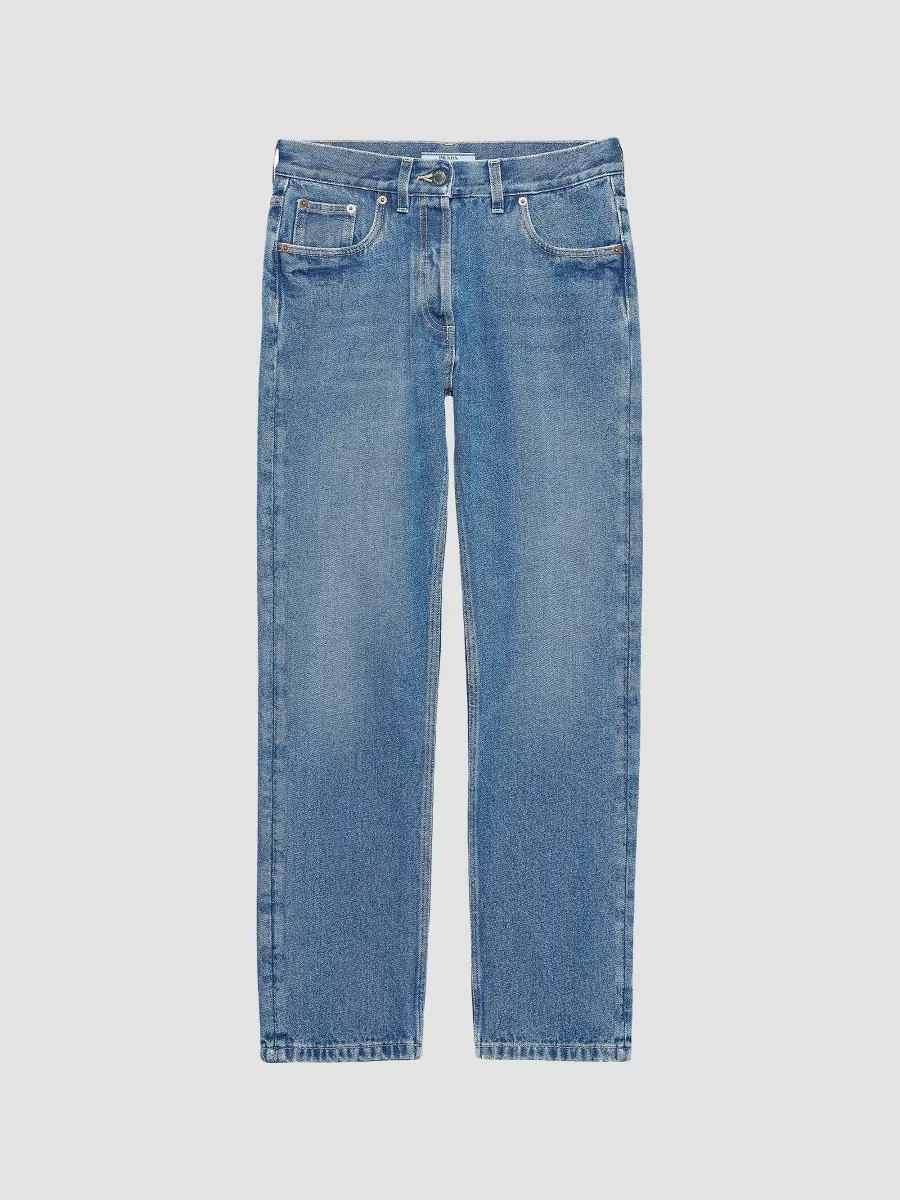 Straight-Leg Denim Jeans by Prada