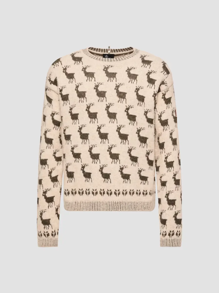 Moncler Grenoble Sweater in Alpaca and Wool Blend by Moncler