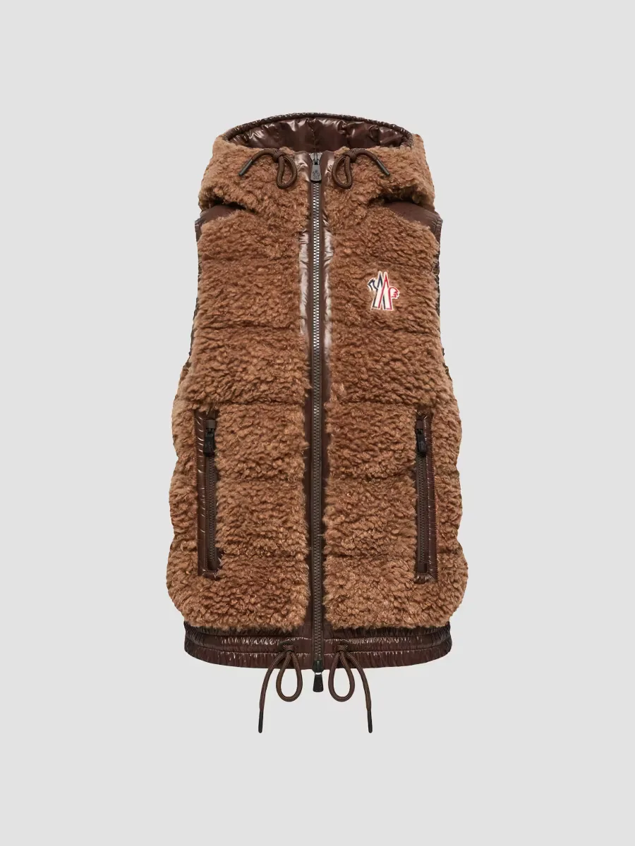 Moncler Grenoble Down-Filled Vest in Teddy by Moncler