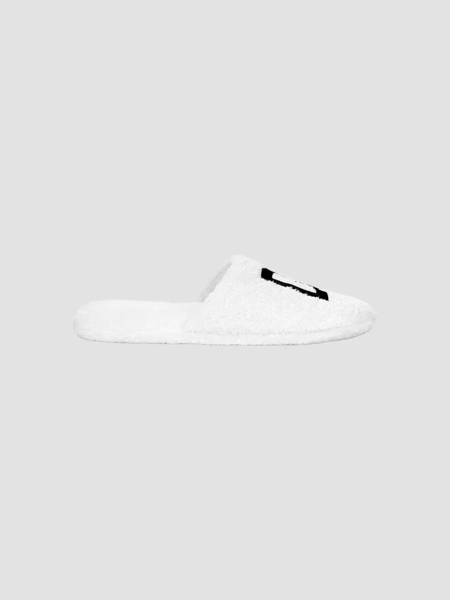 DG Logo Embroidered Slippers by Dolce & Gabbana