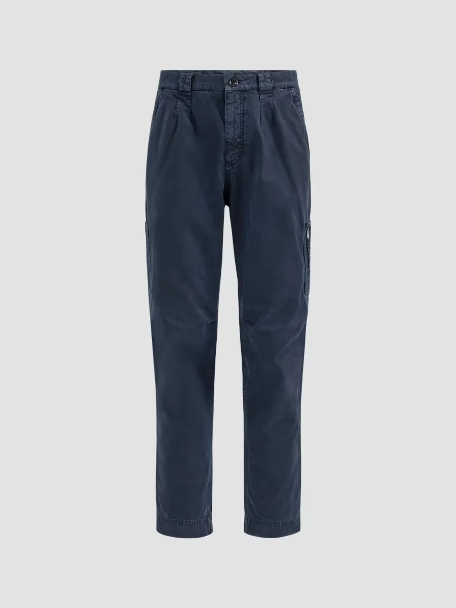 Peached Cotton Gabardine Trousers with Zipped Pocket by Brunello Cucinelli