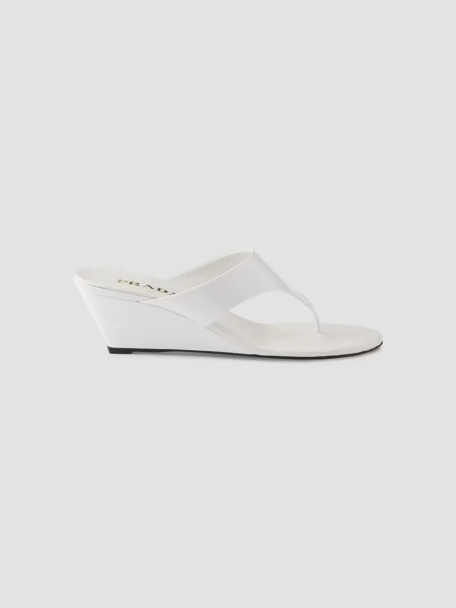 Patent Leather Thong Sandals