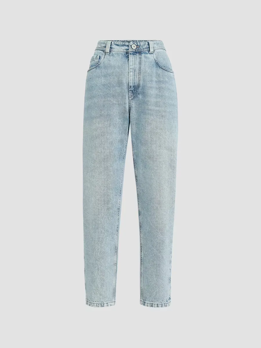 Authentic Denim Baggy Tapered Trousers by Brunello Cucinelli
