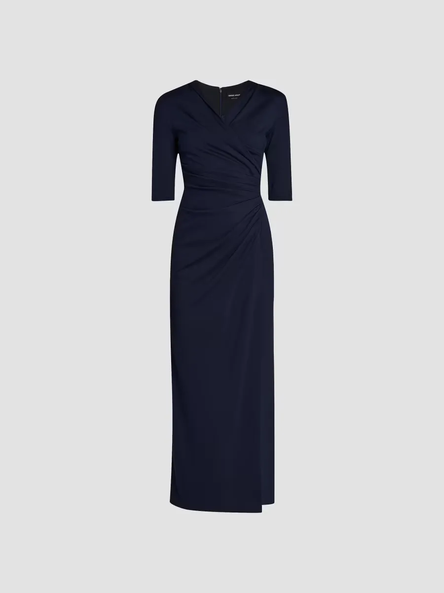 Ruched Midi-Dress