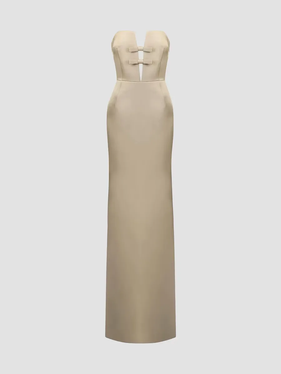 Noa Strapless Column Gown by The New Arrivals Ilkyaz Ozel
