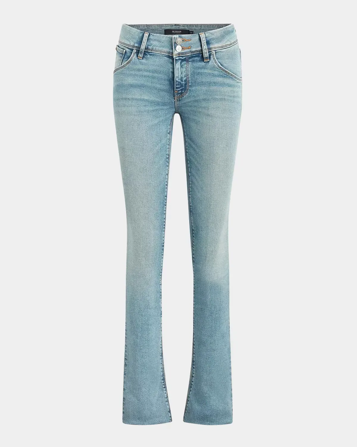 Beth Mid-Rise Faded Bootcut Jeans by Hudson