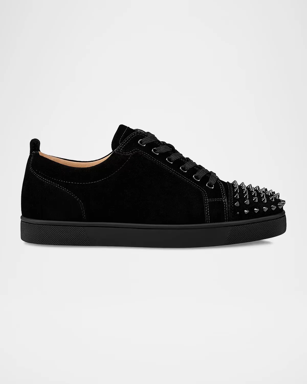 Louis Junior Spikes Leather Low-Top Sneakers by Christian Louboutin