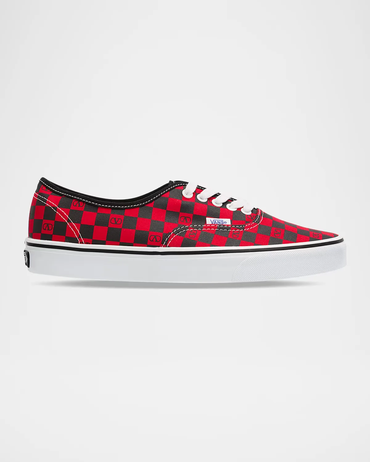 Valentino Garavani x Vans Tess St VLogo Check Canvas Low-Top Sneakers by Valentino Garavani
