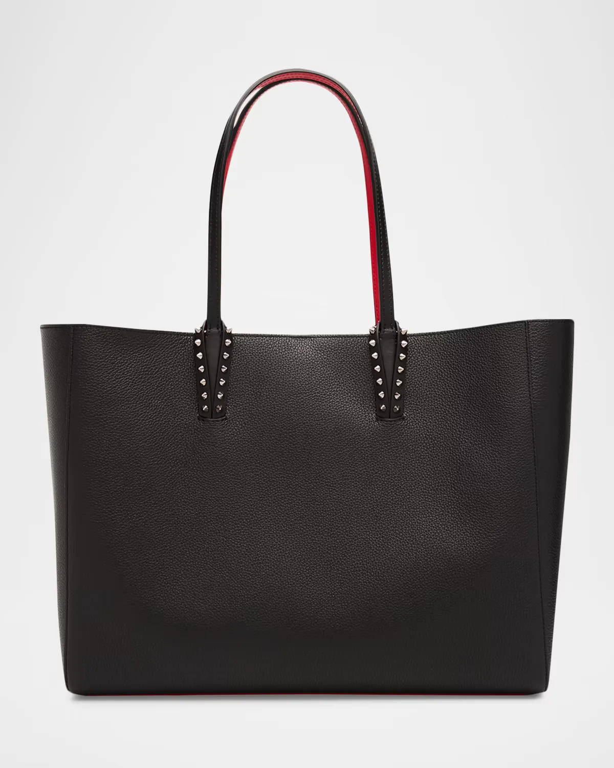 Cabata Soft Large Tote Bag in Grained Leather by Christian Louboutin