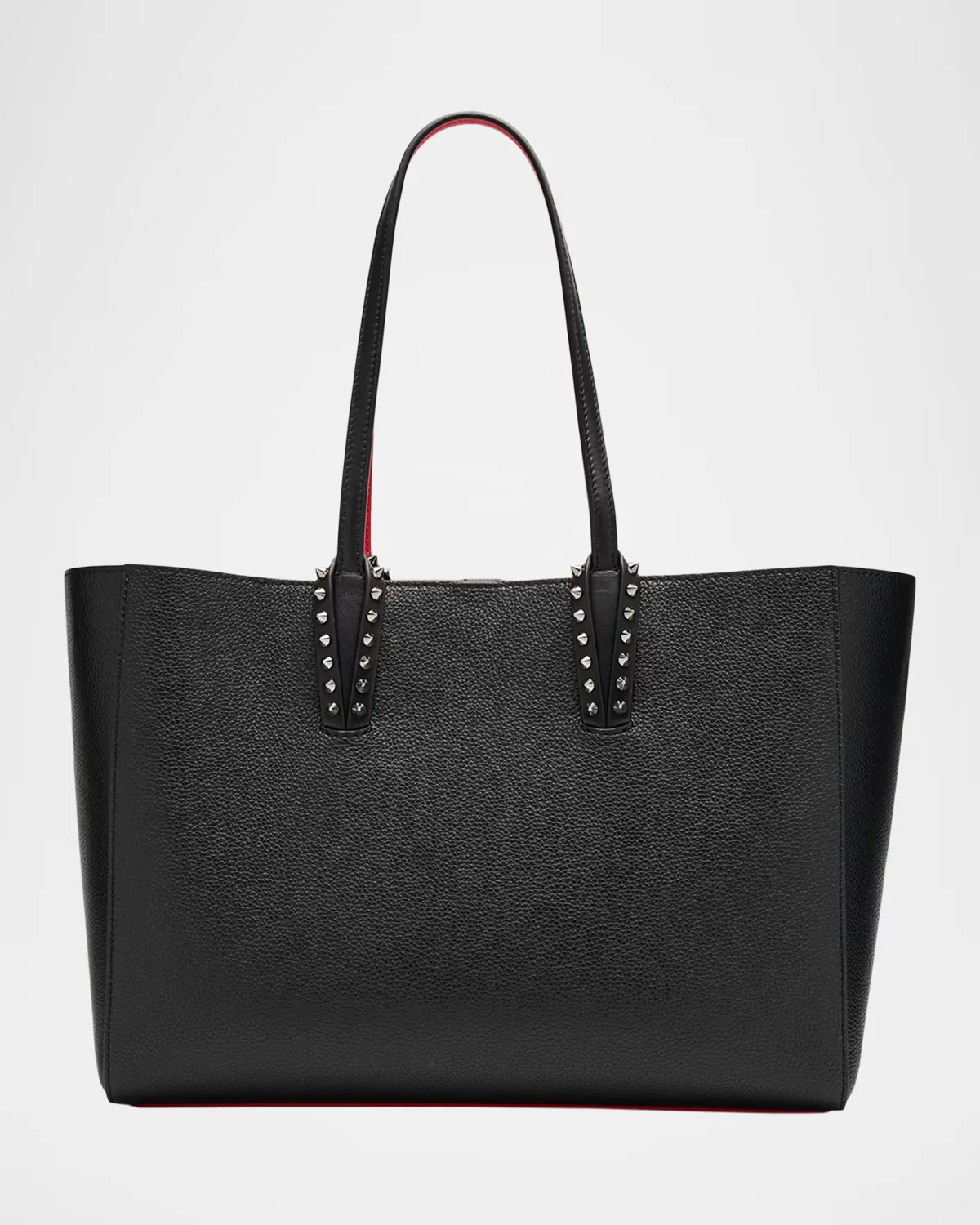 Cabata Soft Small Tote Bag in Grained Leather by Christian Louboutin