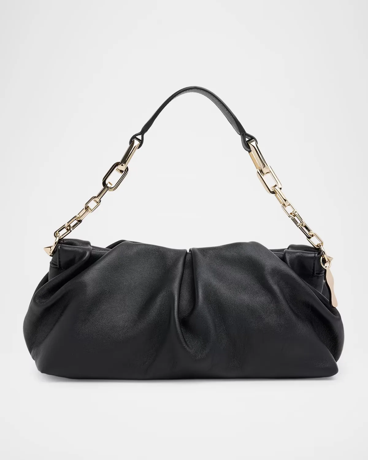 Eva Pleated Nappa Leather Shoulder Bag