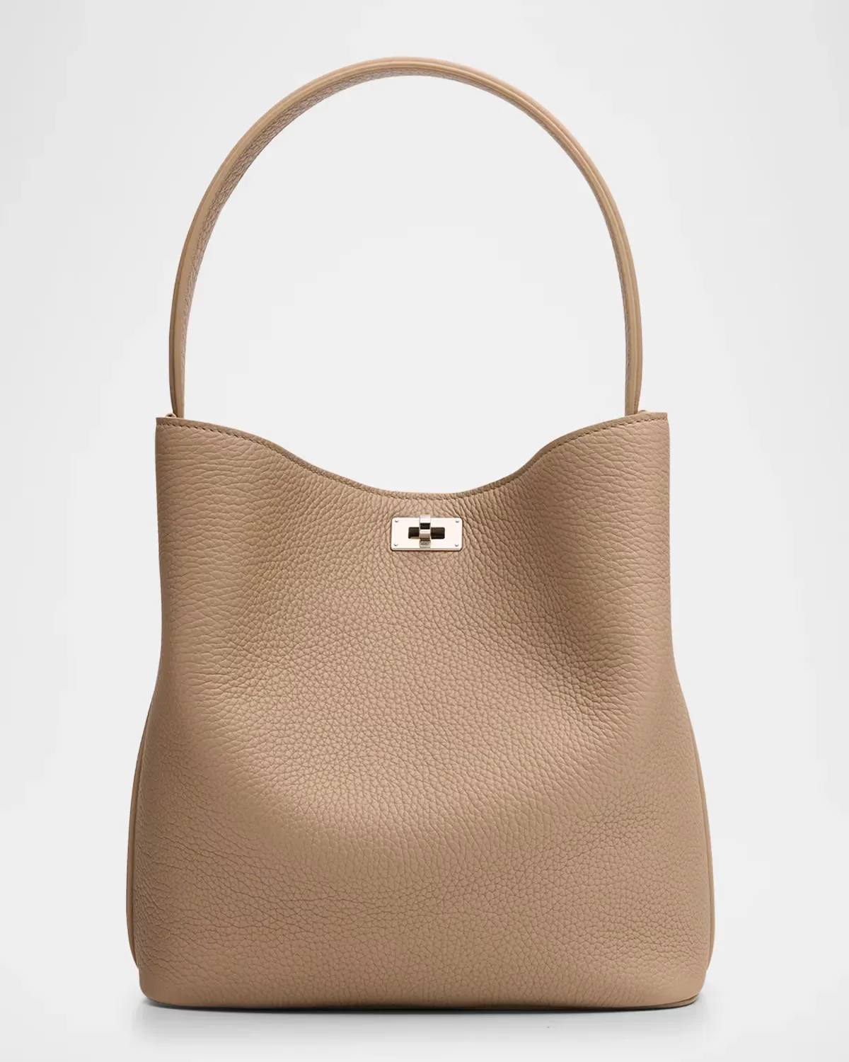 Odeon PM Grain Leather Bucket Bag