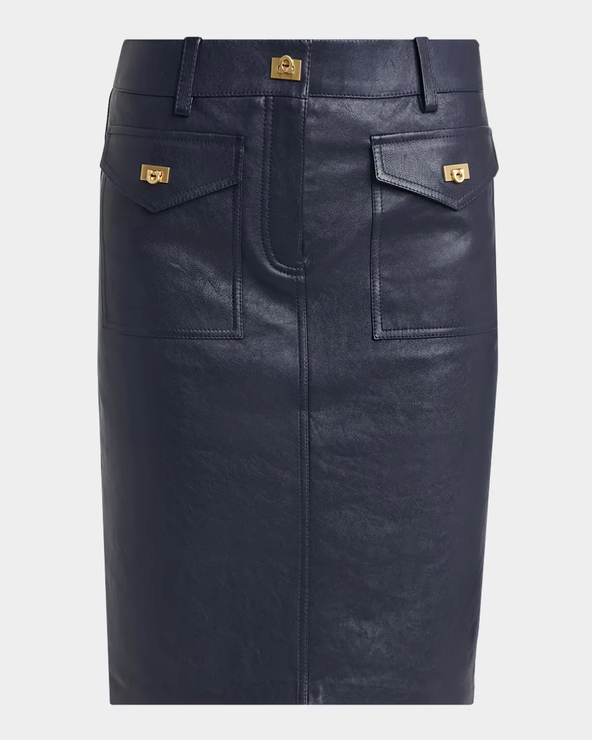 Nappa Leather Knee-Length Skirt by Ferragamo