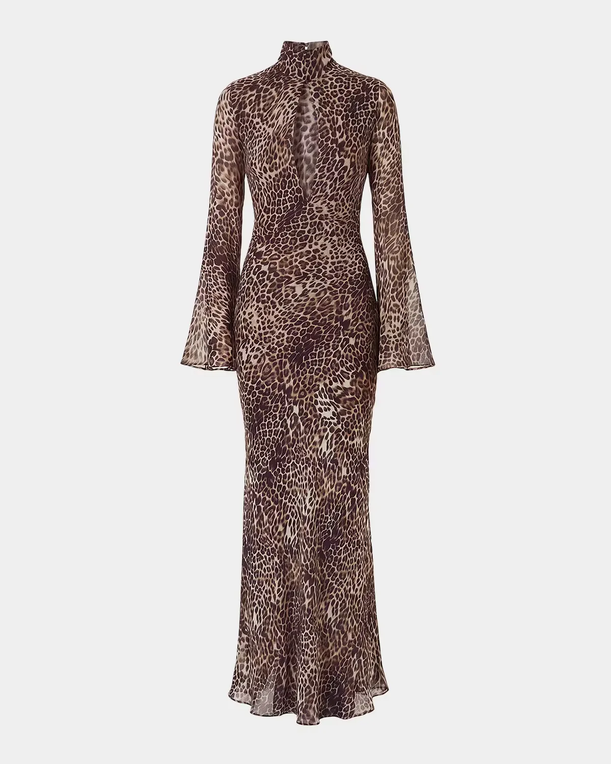 Cara Cutout Leopard-Print Maxi Dress by NICHOLAS