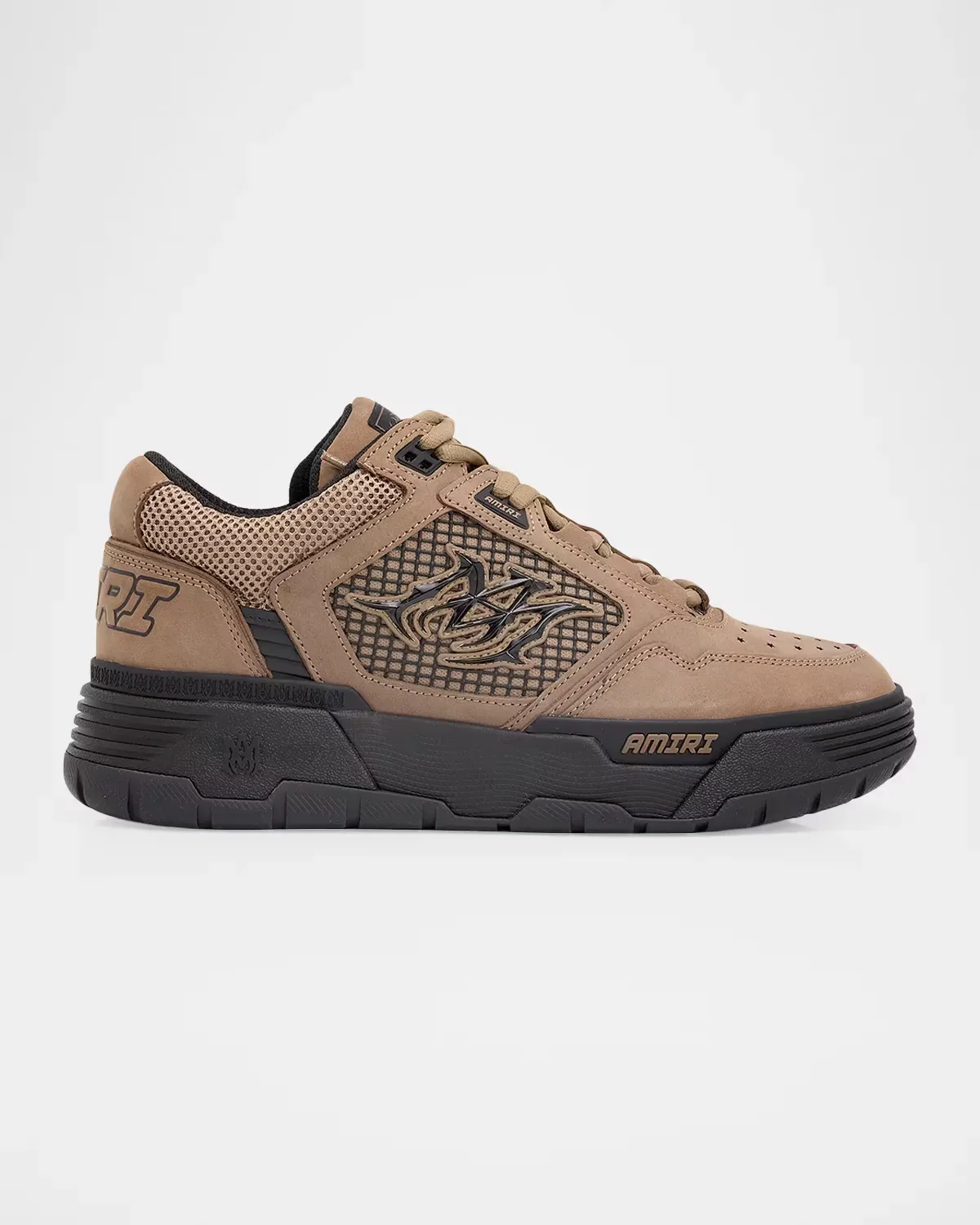 Ma-94 Leather and Mesh Sneakers by AMIRI