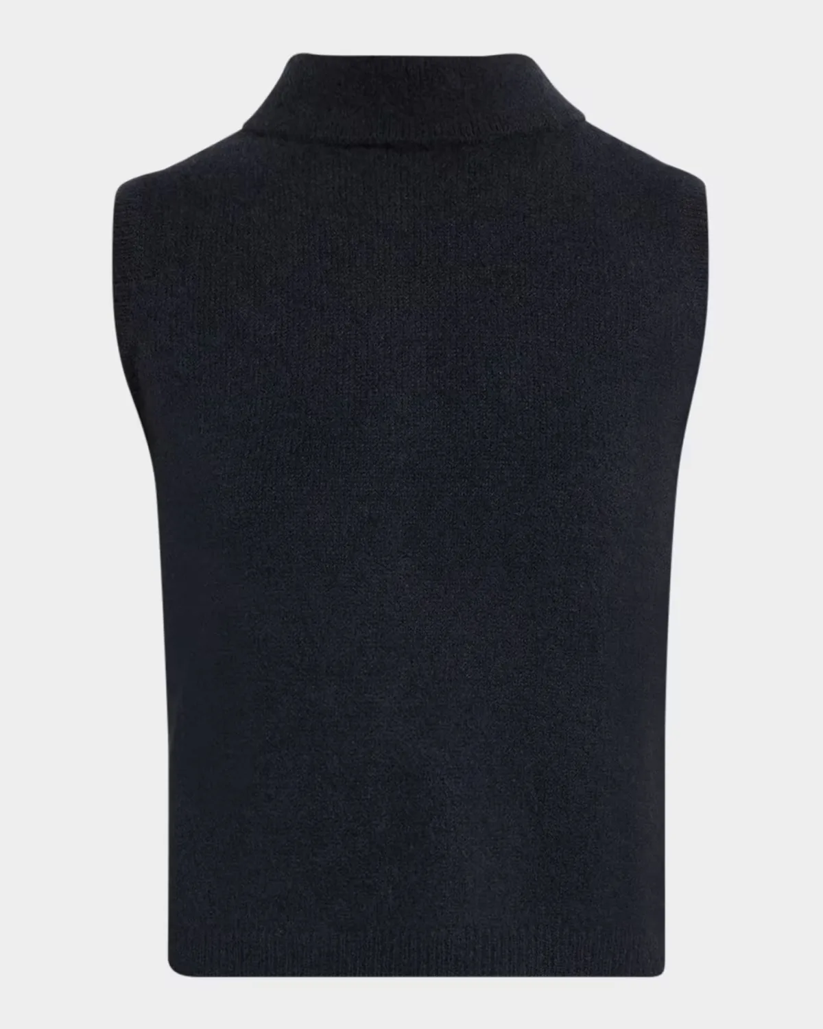 Cashmere Sleeveless Mock Turtleneck Sweater by TSE