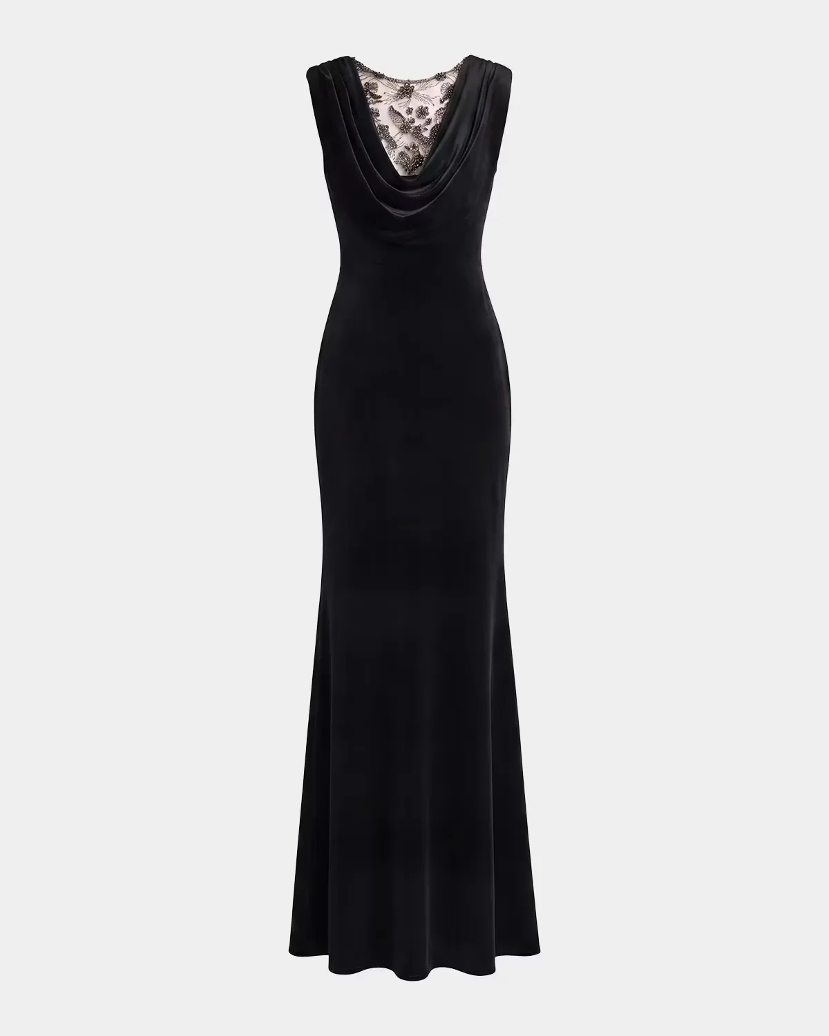 Embellished Velvet Mermaid Gown by M.A.C.
