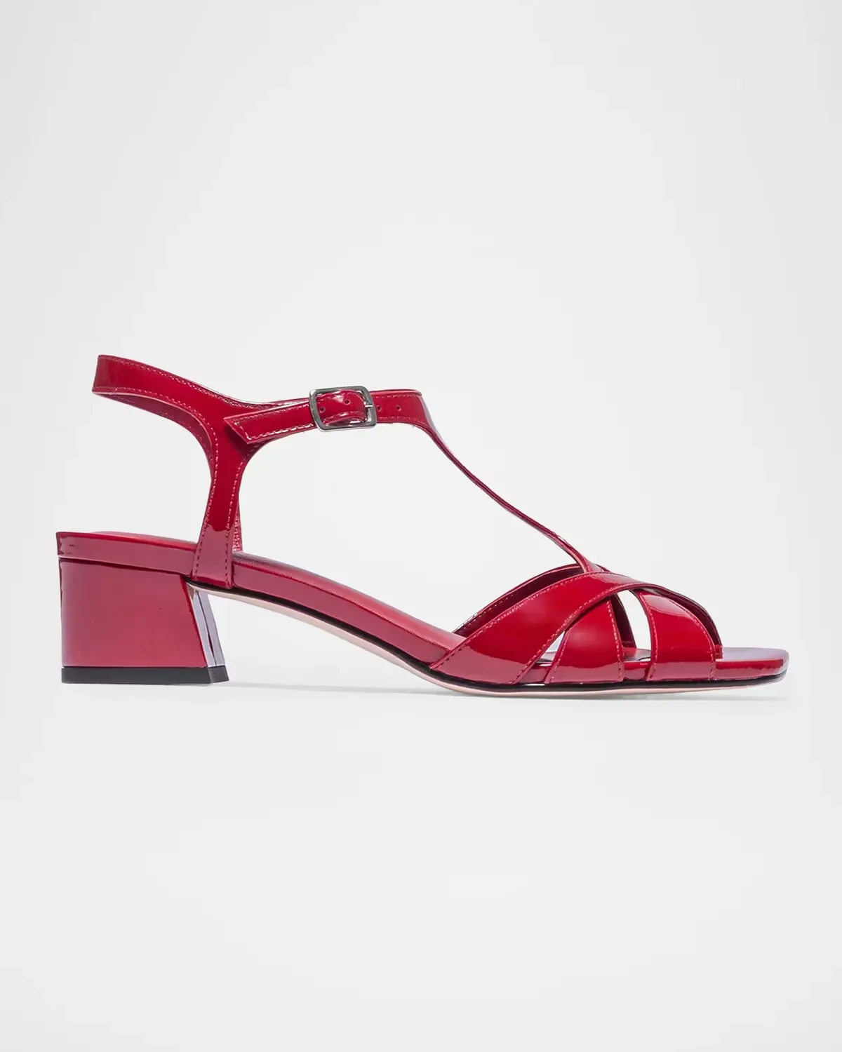 30mm Jean Crinkled Metallic Leather Strappy Sandals