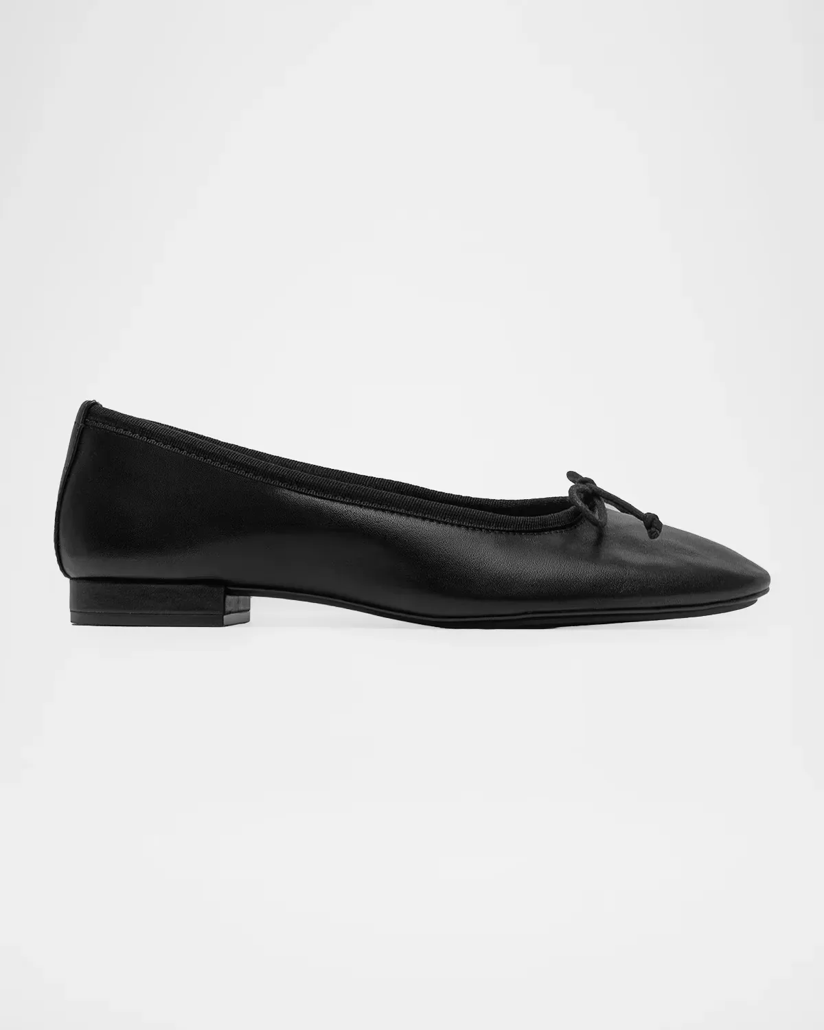Barbara Crinkle Metallic Leather Ballerina Flats