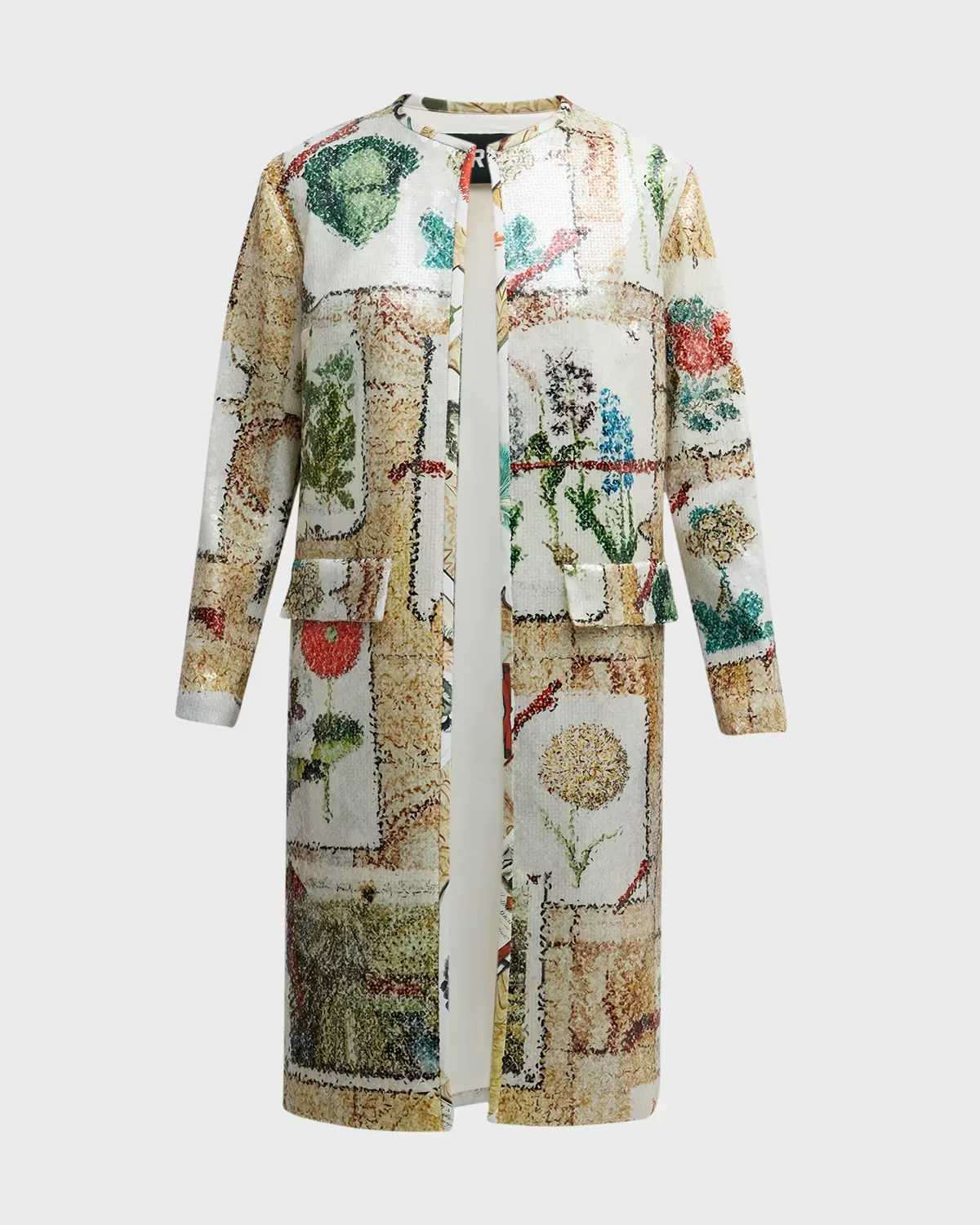Sequin Colefax Printed Duster Coat by Libertine