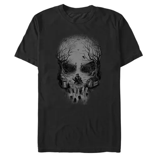 Haunted Mansion Graveyard Skull T-Shirt by Haunted Mansion