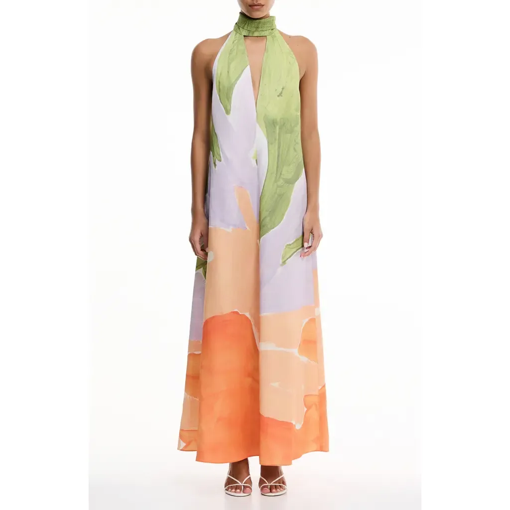Malina Floral Print Halter Dress by Significant Other
