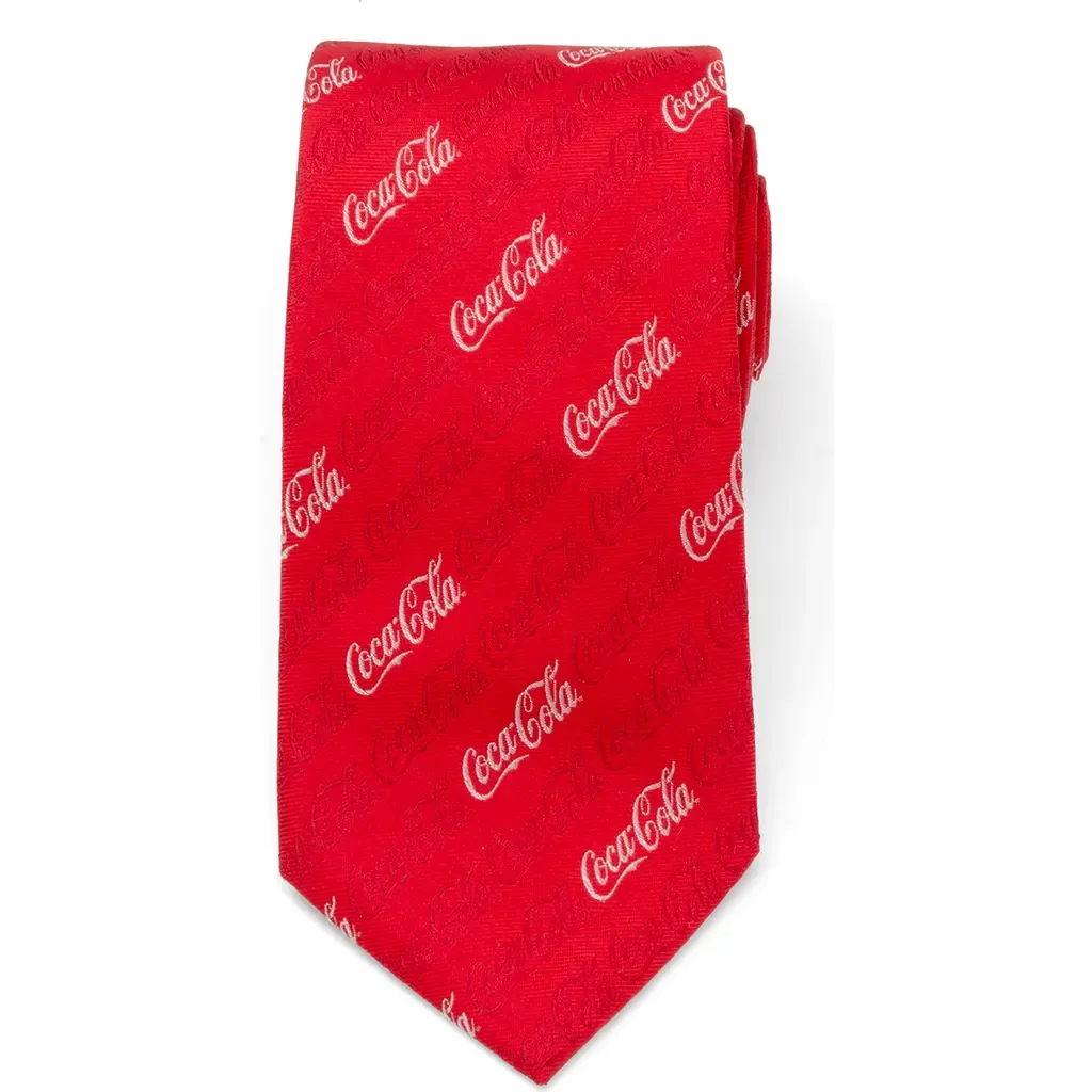 Coca-Cola® Logo Red Silk Blend Tie by Cufflinks, Inc.