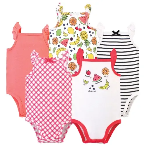 5Pk Organic Sleeveless Bodysuits by Touched by Nature