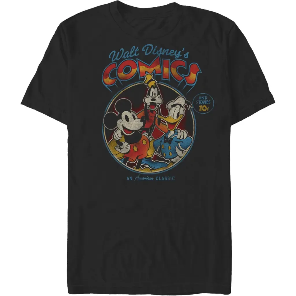 An American Classic Trio Short Sleeve Graphic T-Shirt by Mickey & Friends