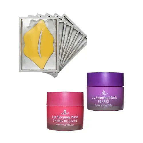 Hydrating Lip Masks & Lip Sleep Mask Set by PURSONIC