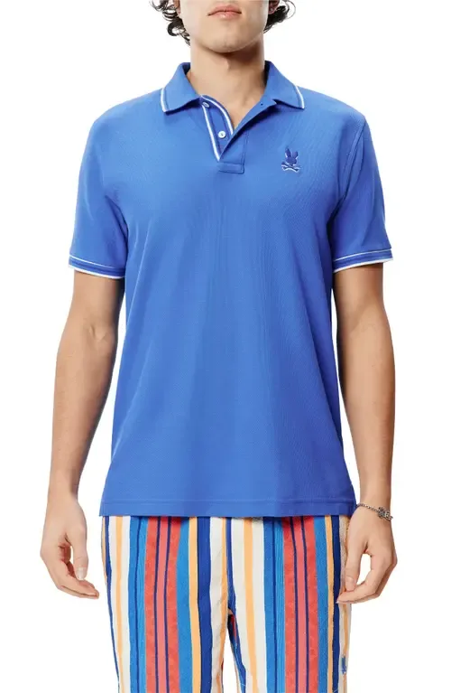 Brad Tipped Cotton Piqué Polo by Psycho Bunny