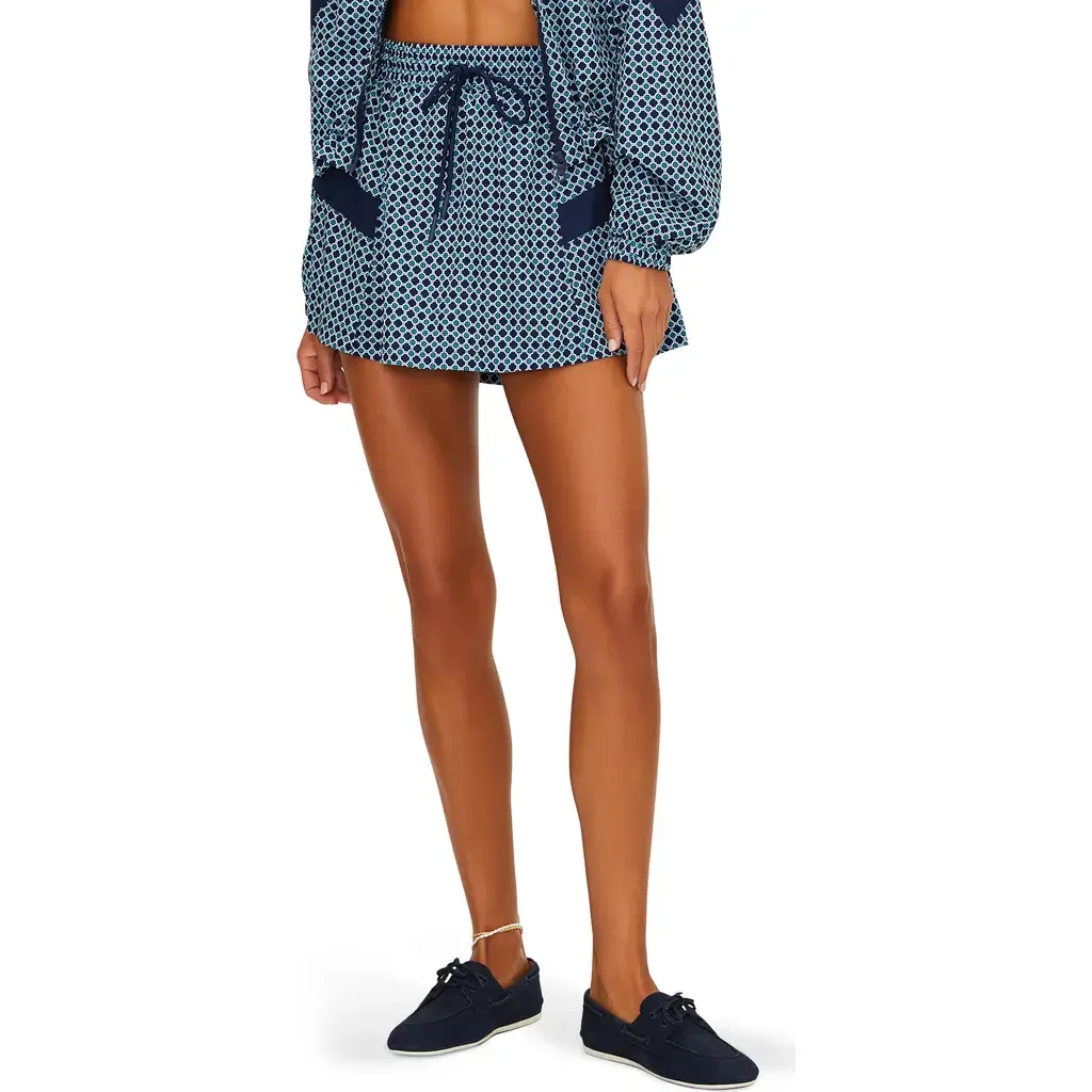 Clyde Tie Waist Miniskirt by Beach Riot