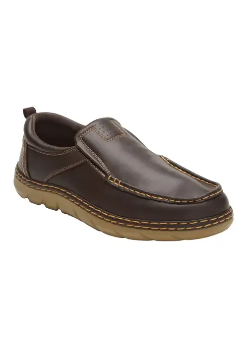 Casual Leather Slip On by KingSize
