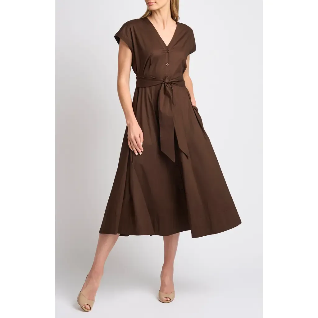 Tie Front A-Line Dress by halogen(r)