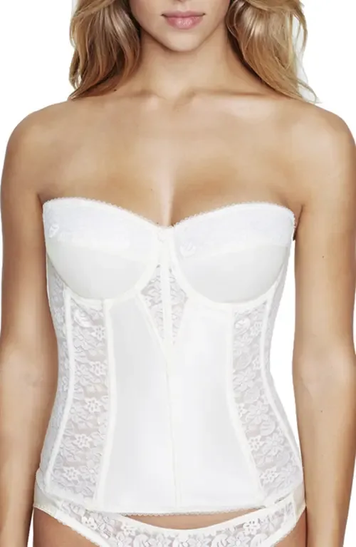 Colette Lace Low Back Convertible Corset Longline Bra by Dominique Intimates